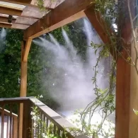 تركيب انظمة الضباب والرذاذ بالرياض (0504337358) تبريد فعال حتى 15°م أقل