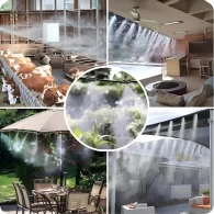 تركيب انظمة الضباب والرذاذ بالرياض (0504337358) تبريد فعال حتى 15°م أقل