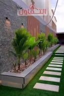 شركة تنسيق حدائق غرب الرياض | شلالات وعشب جداري مميز بخدمة 24ساعة